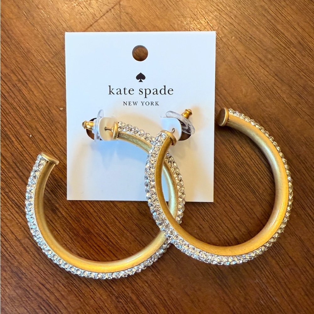 NEW- Kate Spade Razzle Dazzle Hoop Earrings